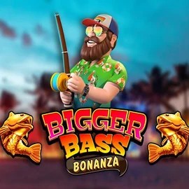 Official Slots logo: Bigger Bass Bonanza by Pragmatic Play at PlayMojo Casino