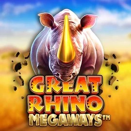 Official Slots logo: Great Rhino Megaways by Pragmatic Play at PlayMojo Casino