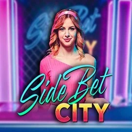 Side Bet City slot logo by Evolution at PlayMojo Casino